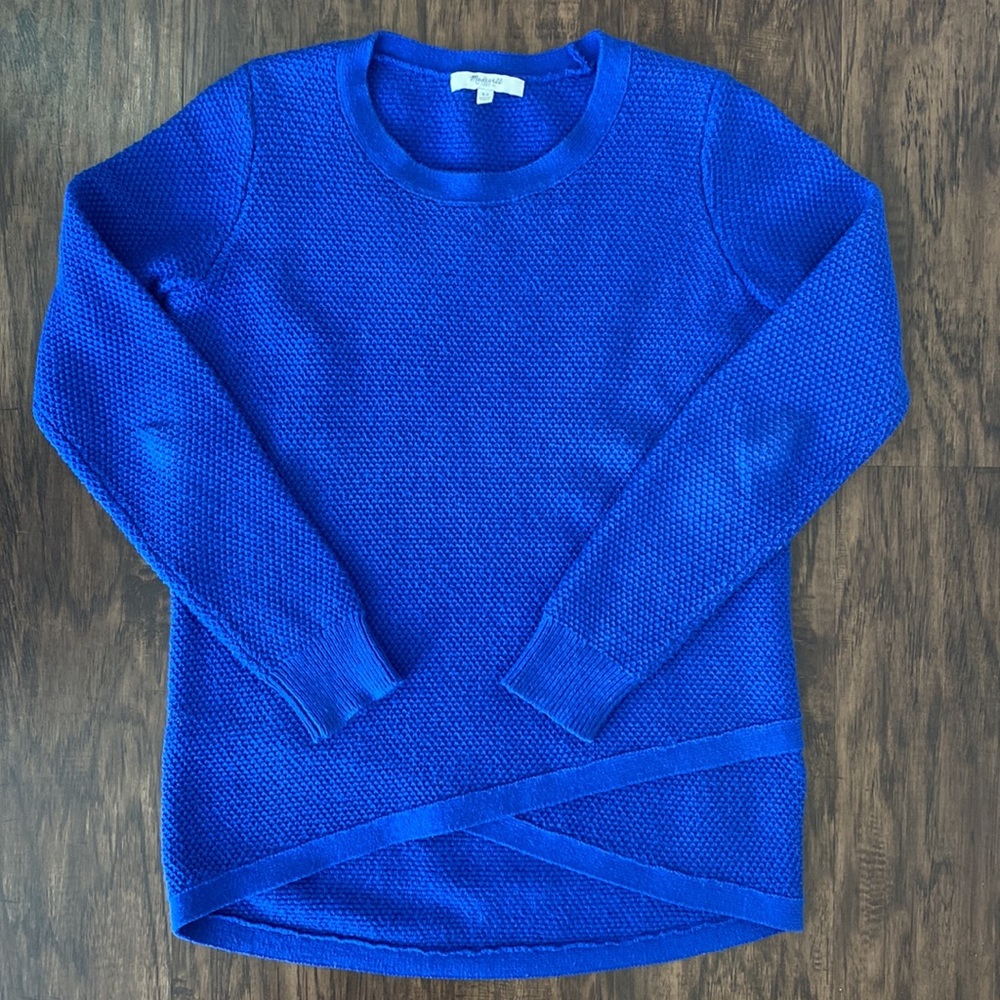 Madewell Feature Pullover Waffle Knit Sweater